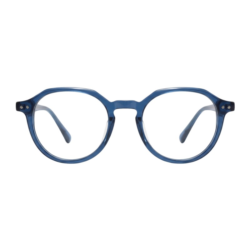 Polygon Blue Eyeglasses