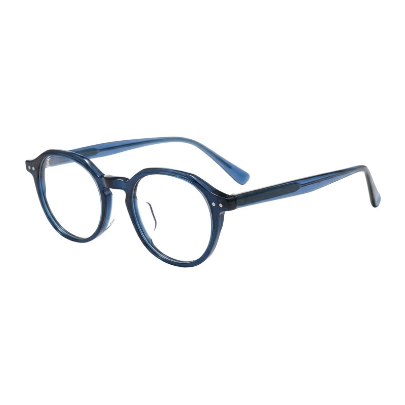 Polygon Blue Eyeglasses