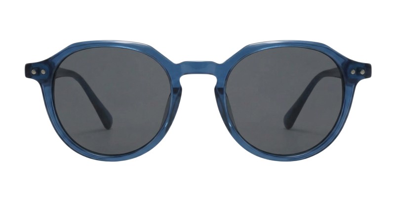 Shelby Blue Polygon Prescription Glasses additional view