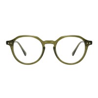 Shelby - Polygon Olive Green Eyeglasses