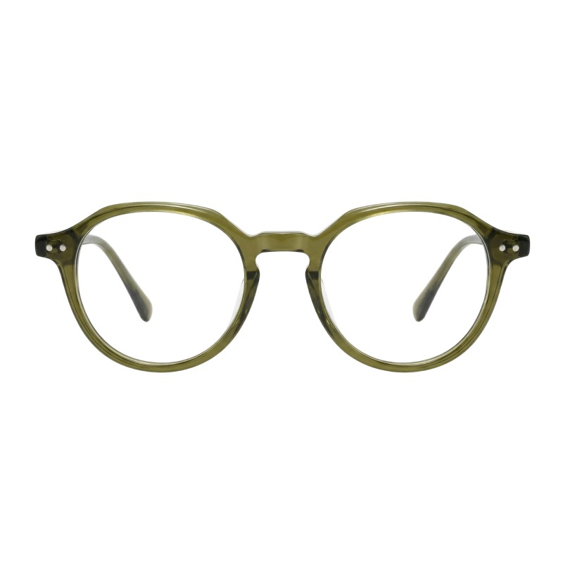 Polygon Olive Green Eyeglasses