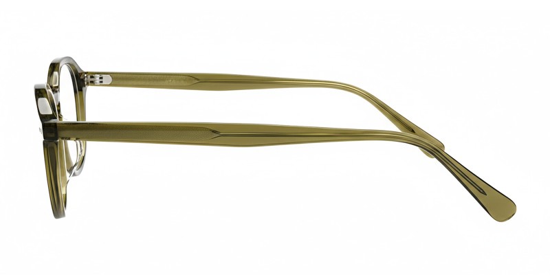 Shelby Olive Green Polygon Prescription Glasses additional view