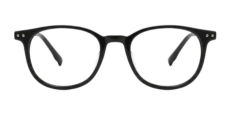 Vivian Black Polygon Prescription Glasses