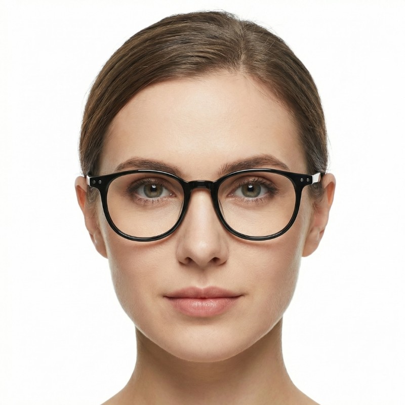 Square Black Eyeglasses