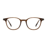 Vivian - Square Brown Eyeglasses