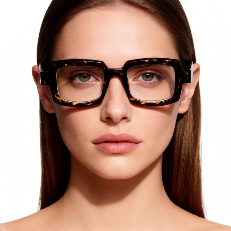 Polygon Tortoise Eyeglasses