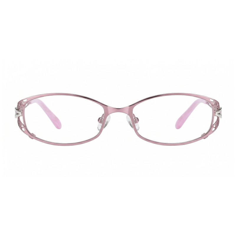 Oval Pink Eyeglasses