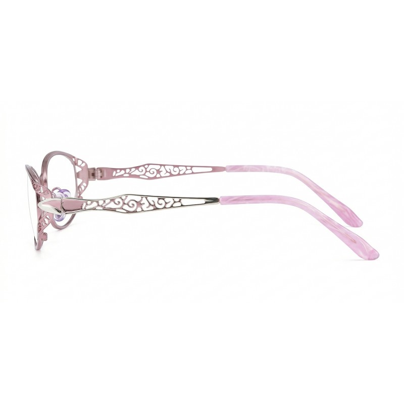Oval Pink Eyeglasses
