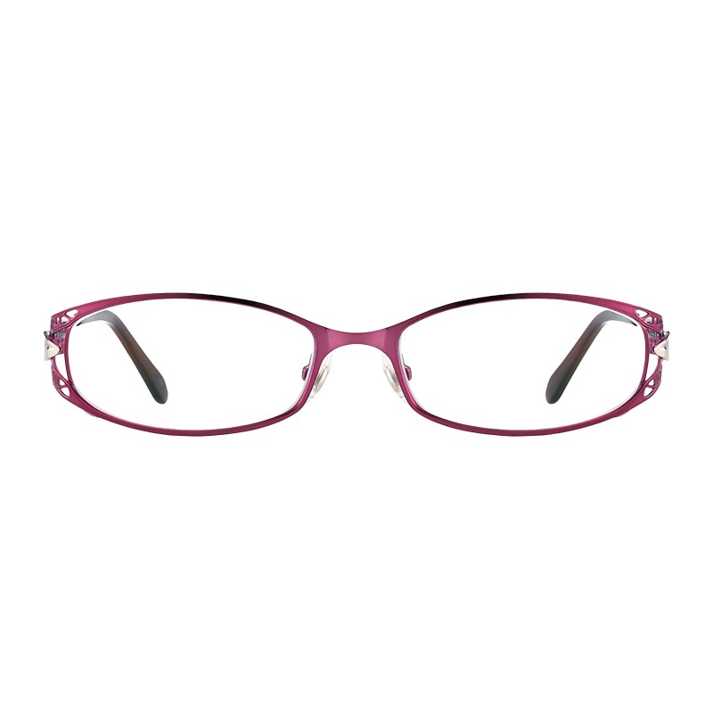 Oval Purple Eyeglasses