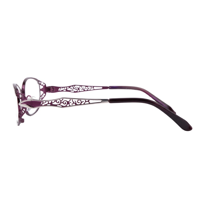 Oval Purple Eyeglasses