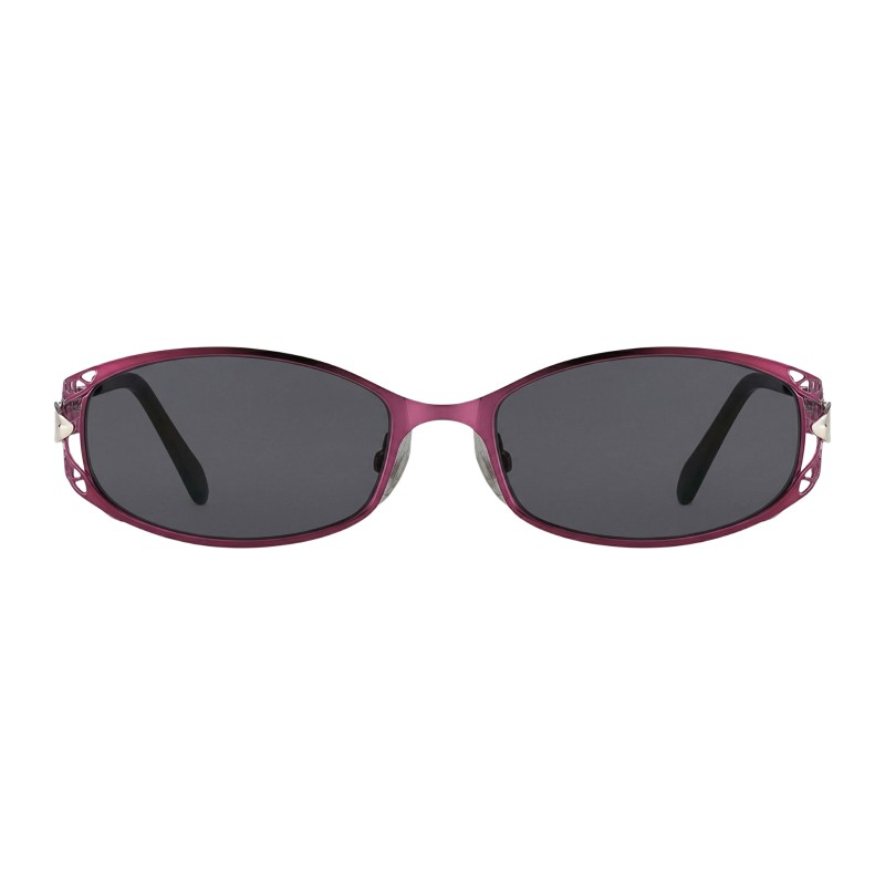 Oval Purple Eyeglasses