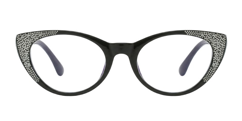 Dora Black Cat Eye Prescription Glasses