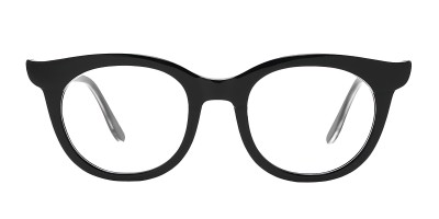 Asher Black Polygon Prescription Glasses
