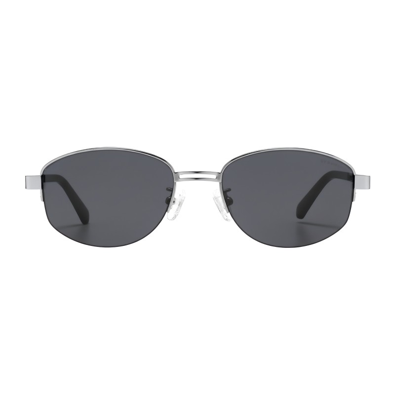 Oval Silver Eyeglasses