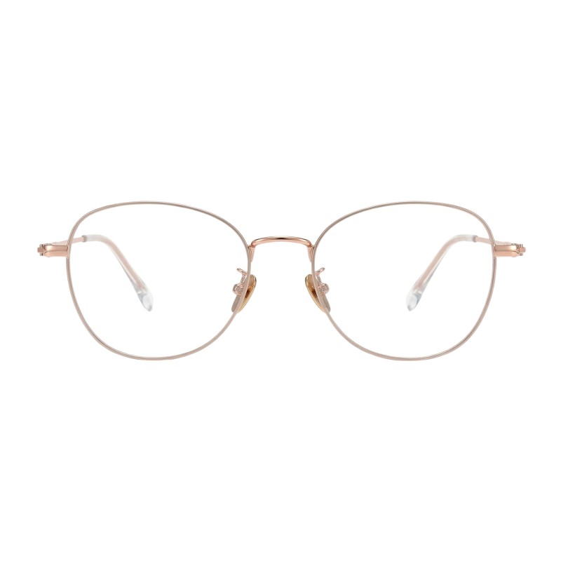 Oval Rose Gold Eyeglasses