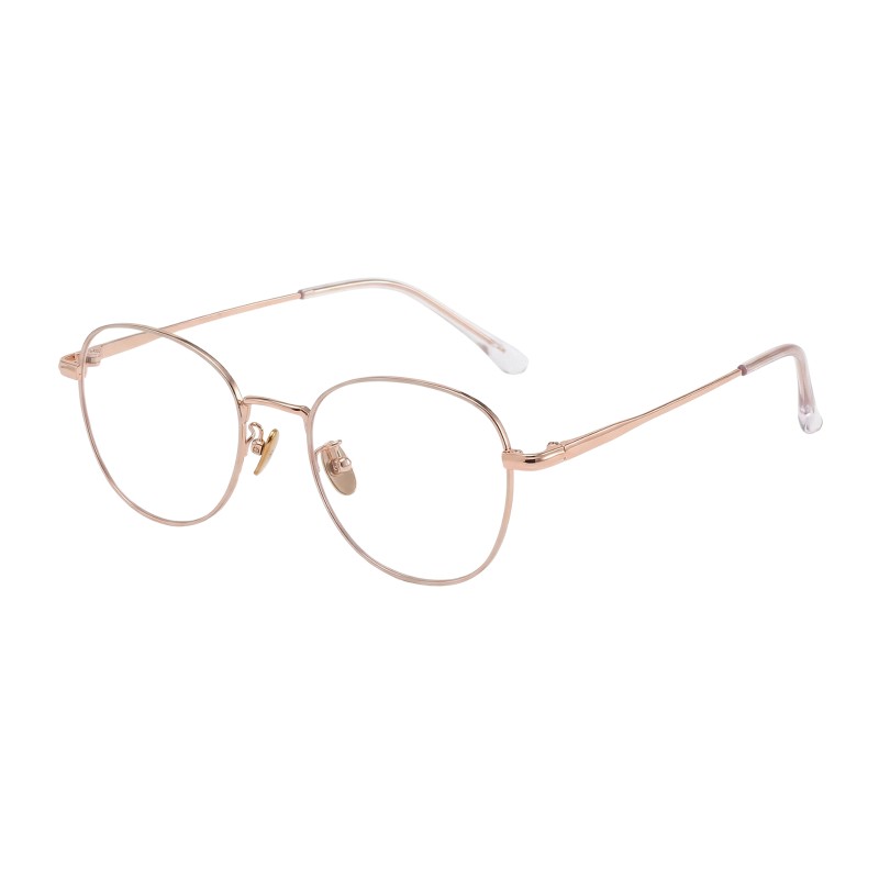 Oval Rose Gold Eyeglasses