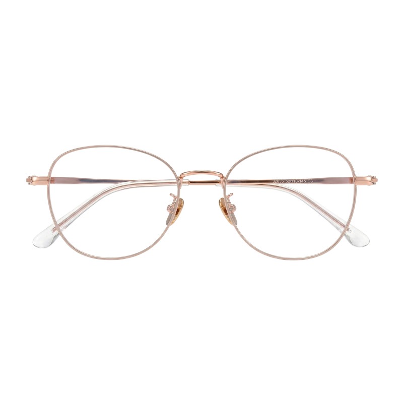 Oval Rose Gold Eyeglasses