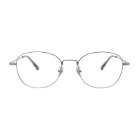 Oval Silver Eyeglasses