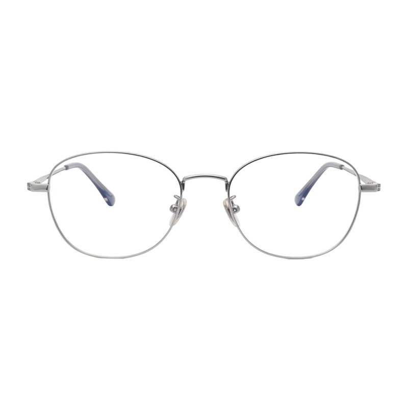 Oval Silver Eyeglasses