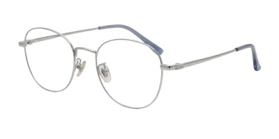 Oval Silver Eyeglasses