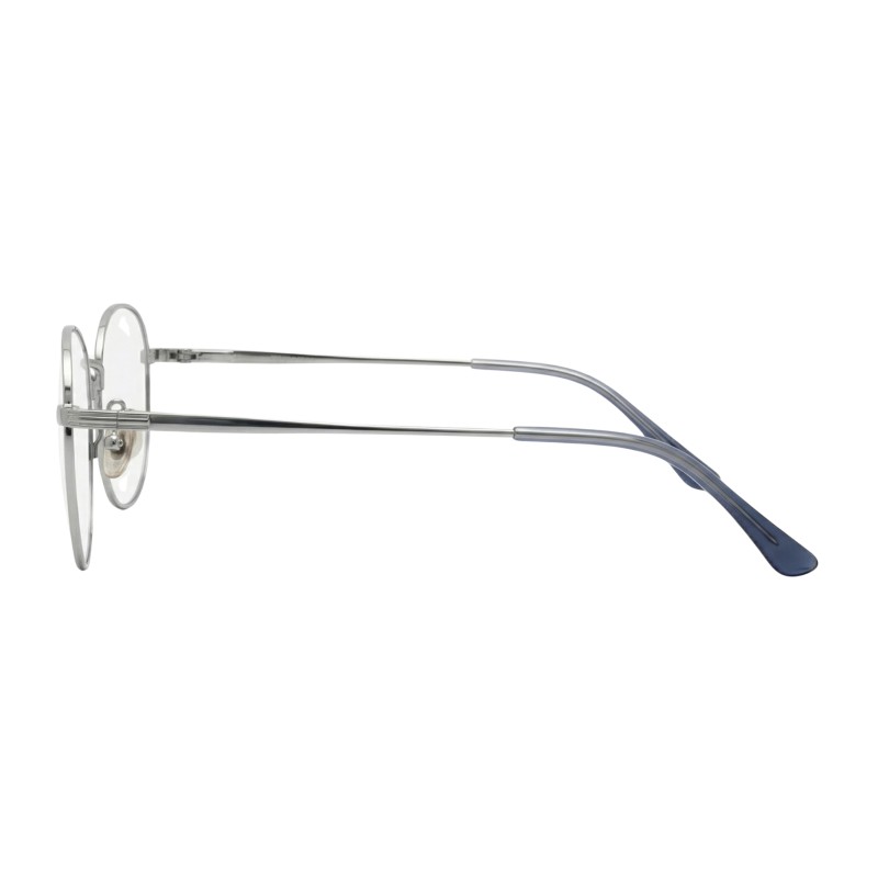 Oval Silver Eyeglasses