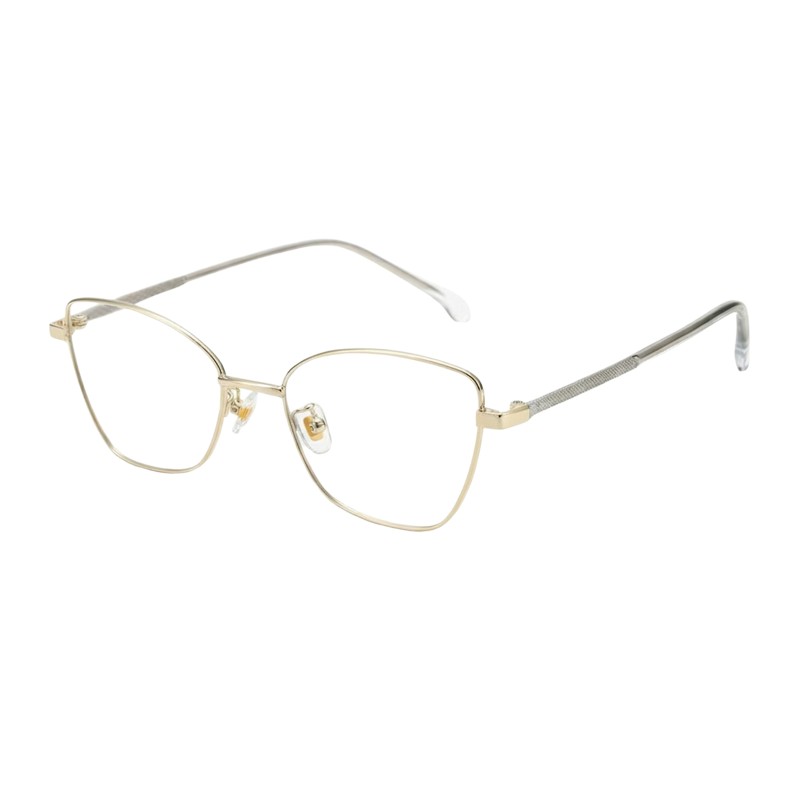 Cat Eye Golden Eyeglasses