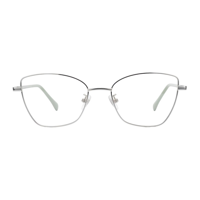 Cat Eye Silver Eyeglasses