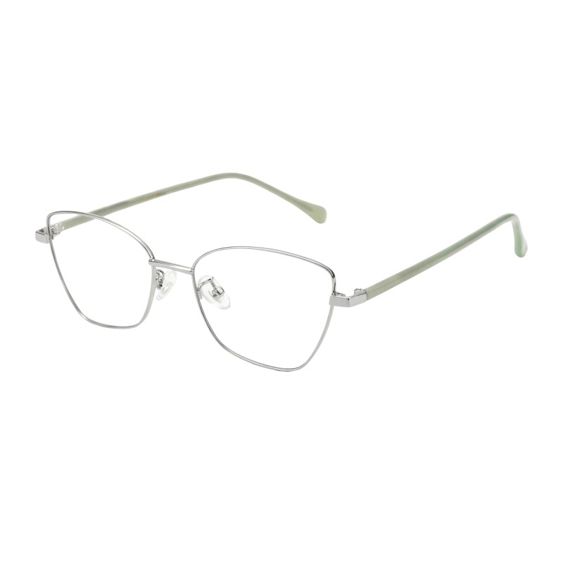 Cat Eye Silver Eyeglasses