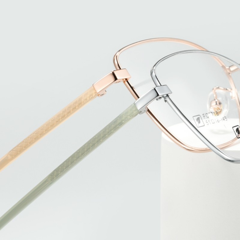 Cat Eye Silver Eyeglasses