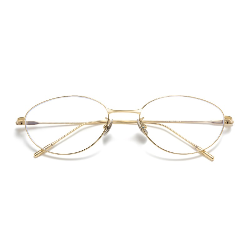 Cat Eye Golden Eyeglasses