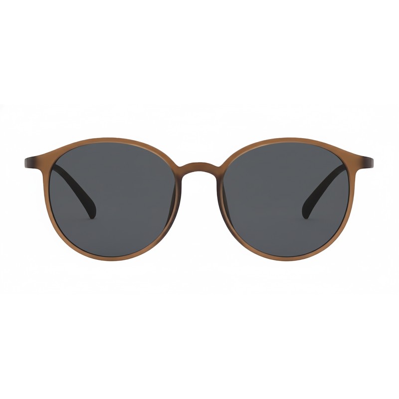 Round Brown Eyeglasses