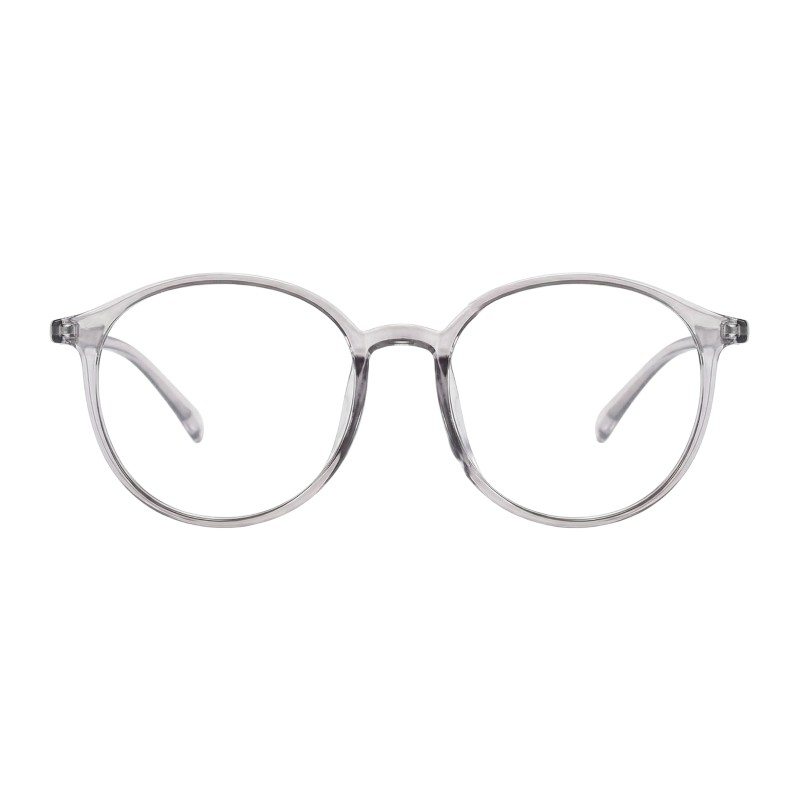 Round Gray Eyeglasses