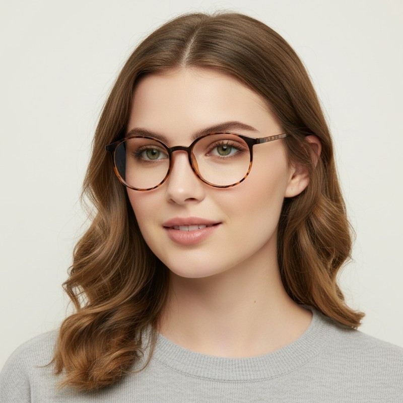 Round Tortoise Eyeglasses