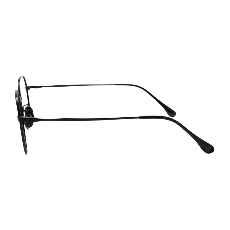 Polygon Black Eyeglasses