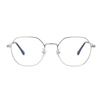 Polygon Silver Eyeglasses