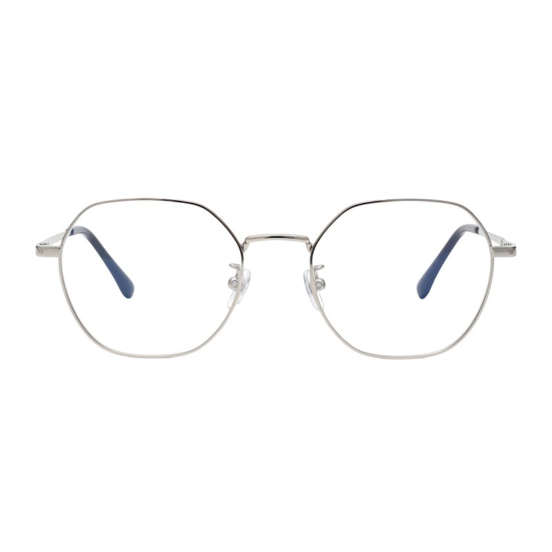 Polygon Silver Eyeglasses