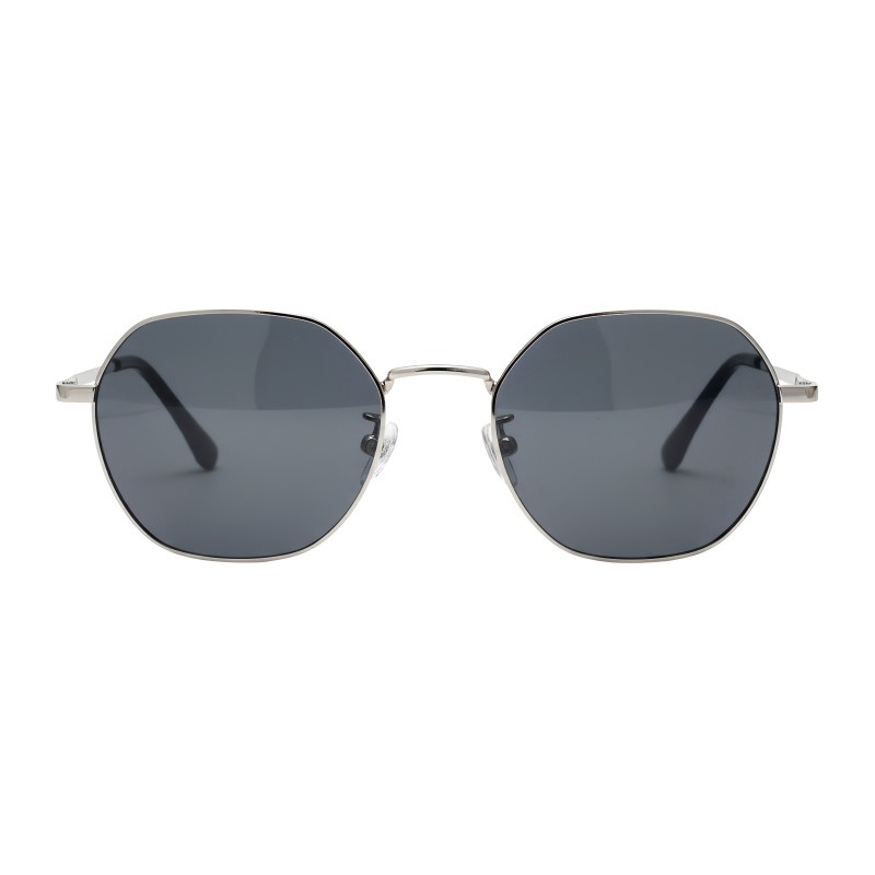 Polygon Silver Eyeglasses