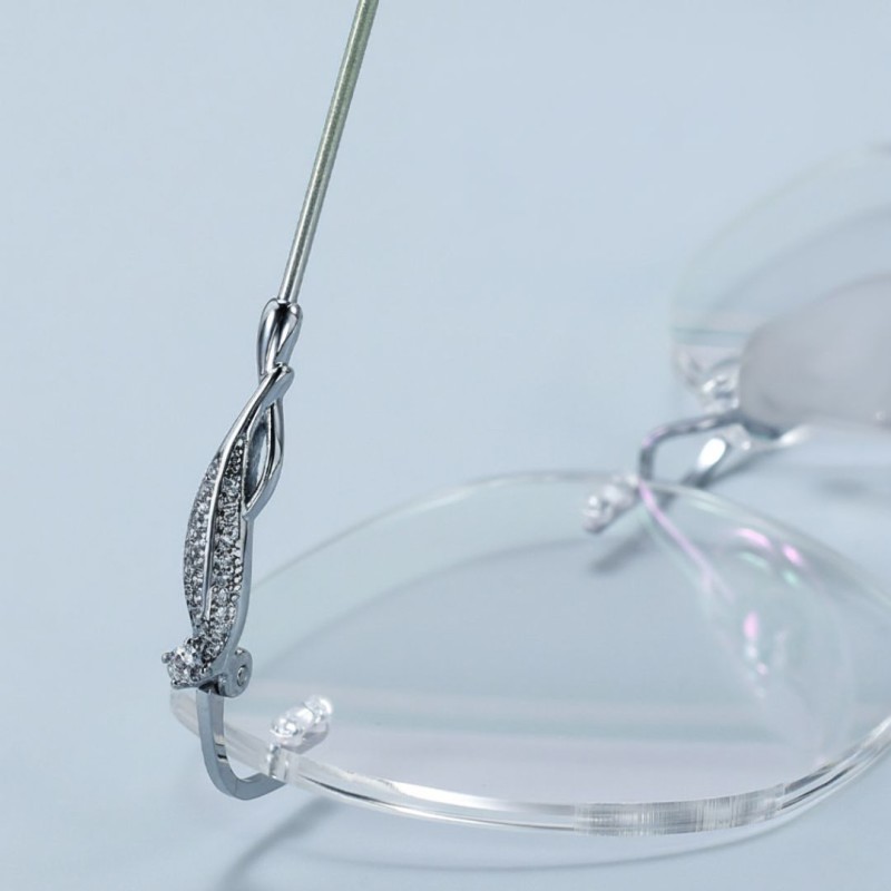 Polygon Silver Eyeglasses