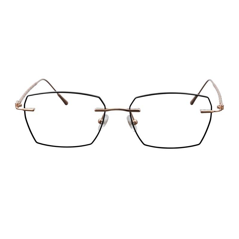 Polygon Rose Gold Eyeglasses