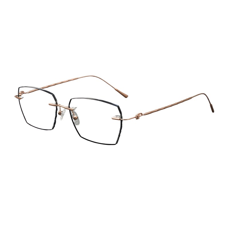 Polygon Rose Gold Eyeglasses