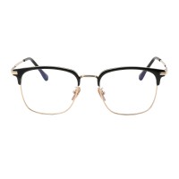 Browline Black/Golden Eyeglasses