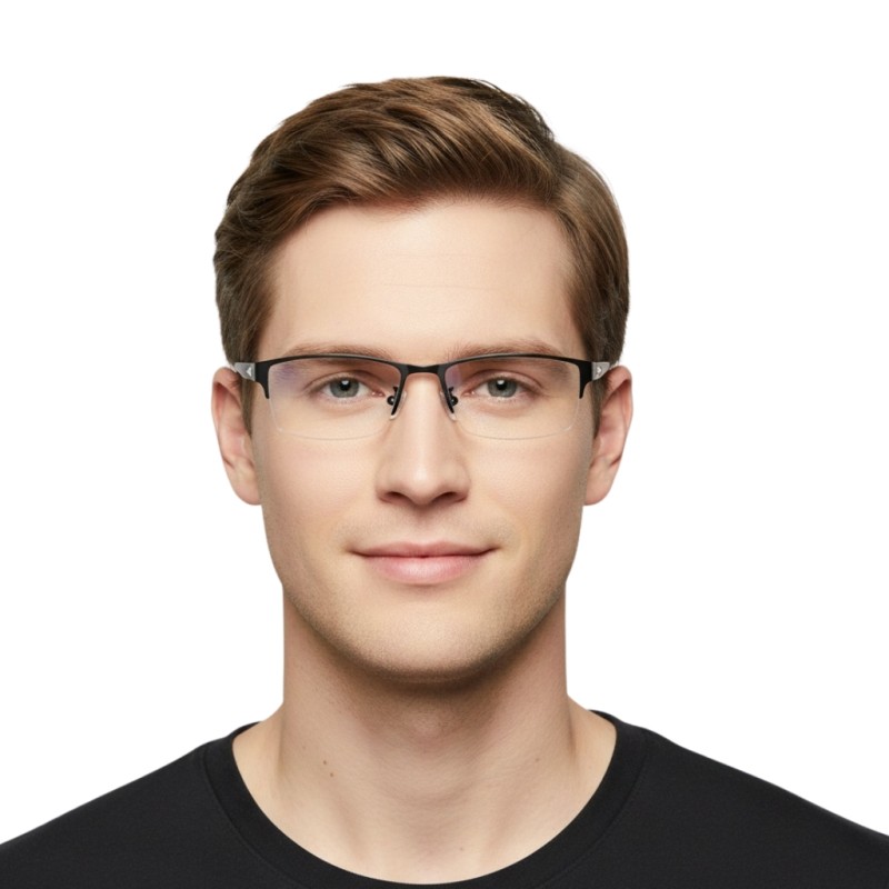 Rectangle Black Eyeglasses