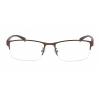 Rectangle Brown Eyeglasses