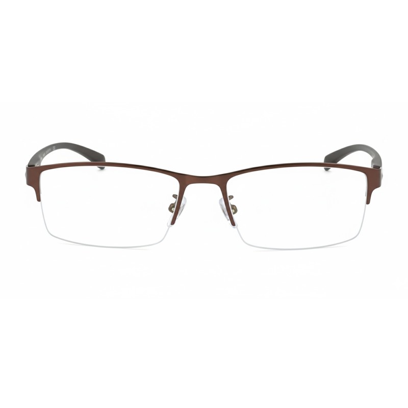 Rectangle Brown Eyeglasses