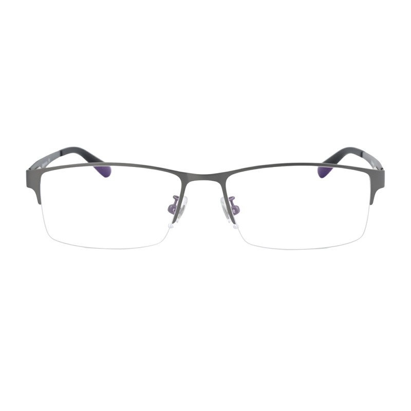 Rectangle Gunmetal Eyeglasses