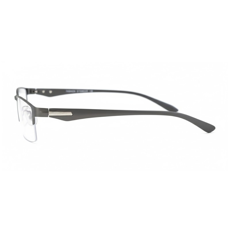 Rectangle Gunmetal Eyeglasses