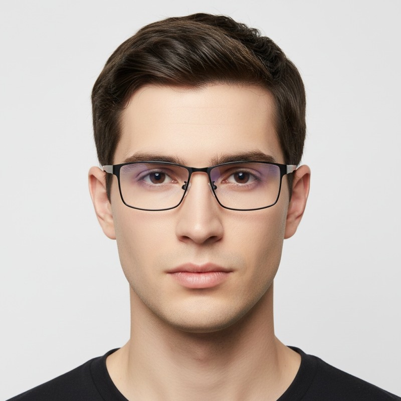 Rectangle Black Eyeglasses