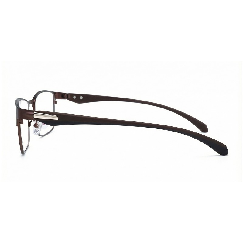 Rectangle Brown Eyeglasses