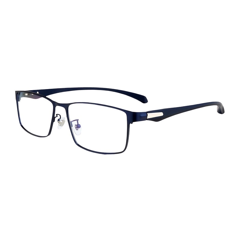 Rectangle Blue Eyeglasses