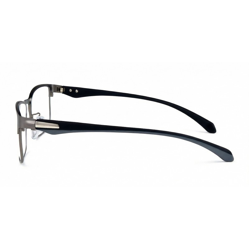 Rectangle Gunmetal Eyeglasses